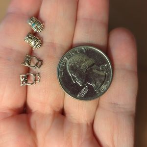 Sterling owl earrings 2 pairs